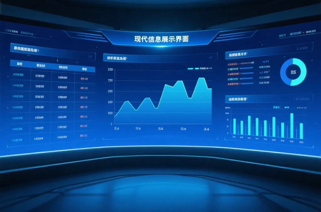 数据展示界面示意图